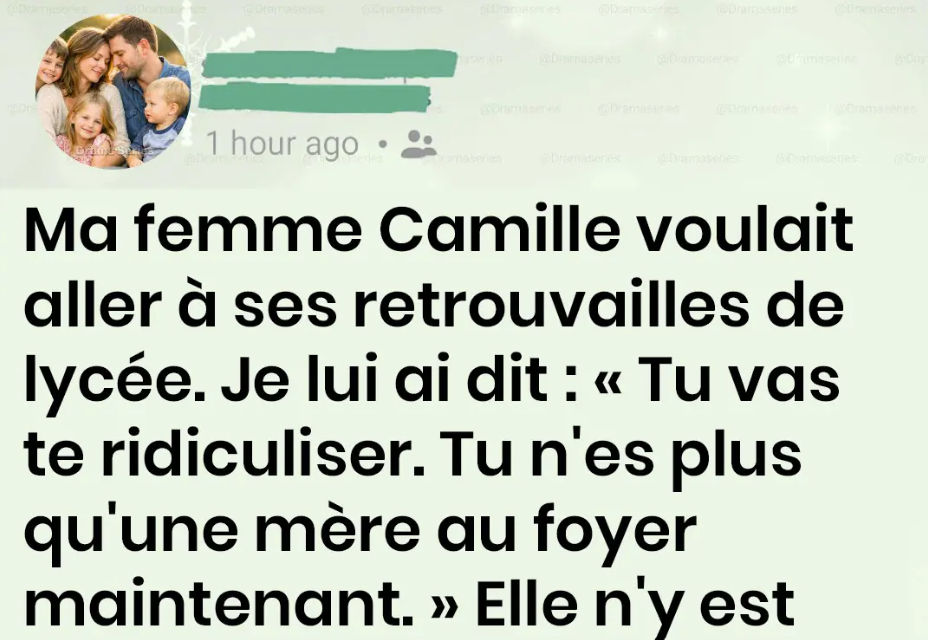 J’ai traité ma femme de « simple mère au foyer » et je l’ai empêchée d’aller à ses rétrouvailles – puis un colis est arrivé qui m’a laissé sans voix