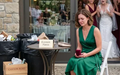 Au mariage de ma sœur, j’étais assise dehors, près des poubelles, comme si je n’avais rien à faire là. Quand elle a souri d’un air narquois et a dit : « Tu ne comptes pas, apparemment », je n’ai rien dit ; j’ai simplement pris mon cadeau et je suis partie, le cœur brisé. Quelques minutes plus tard, elle était à l’intérieur, pâle comme un linge, hurlant devant tout le monde.