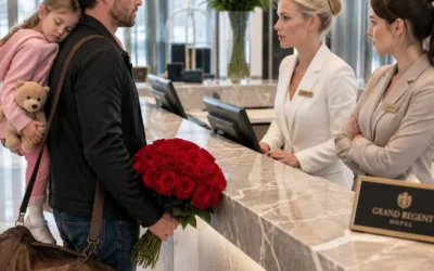 Un père veuf s’est vu refuser l’accès à son propre hôtel, sa fille endormie dans les bras… mais lorsque le personnel a réalisé qui il était vraiment, il était déjà trop tard.